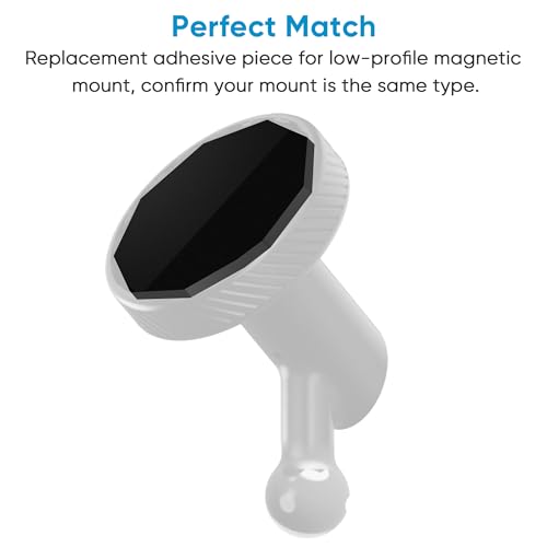 4 Pack Adhesive Replacement Magnet Piece for Garmin Low-Profile Magnetic Mount,Only Windshield Sticky Piece No Mount,for Garmin Dash Cam Mount 45/46/47/55/56/57/65W/66W/67W/Tandem/Speak Plus