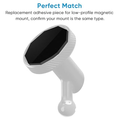 4 Pack Adhesive Replacement Magnet Piece for Garmin Low-Profile Magnetic Mount,Only Windshield Sticky Piece No Mount,for Garmin Dash Cam Mount 45/46/47/55/56/57/65W/66W/67W/Tandem/Speak Plus