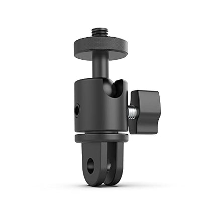 Aluminum 360 Degree Rotation Camera Mount, 1/4 Screw Adjustable Adapter Mount, Compatible with GoPro Hero 12/11/10/9/8/7, DJI, Sony, Xiaomi yi and Other Action Cameras - color: 1/4 Screw Adjustable Adapter Mount