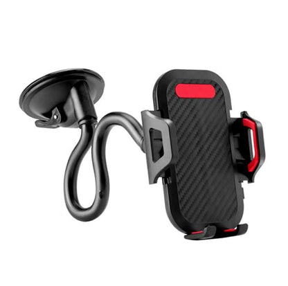 360° Car Windshield Mount Cradle Holder Stand for iPhone Mobile Cell Phone GPS Flexible Gooseneck Long Arm, Strong Suction Stabilizer