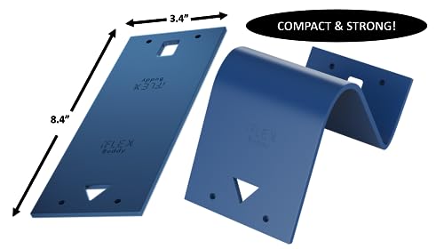 iFLEX Buddy Cell Phone and Tablet Stand Companion - Ideal for Air Travel, Work, and Home Use - Flexible Holder for All Mobile Devices - The Ultimate iPhone Cell Phone Stand Solution - color: Blueberry