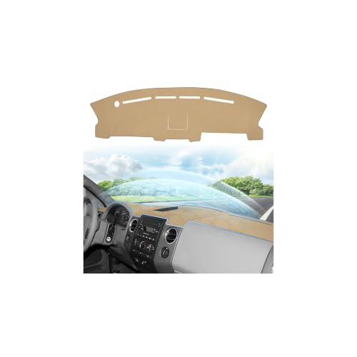 CARTIST Beige Dash Cover for 2004-2008 Ford F150 F-150 Dashboard Cover - color: 4)04-08 F-150(Beige)