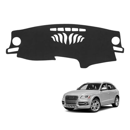 Black Dashboard Dash Board Cover Mat Carpet for Audi 2009-2017 Q5 Accessories Dash Cover Flannel Material Dash Mat Sunshade - size: for Audi 2009-2017 Q5