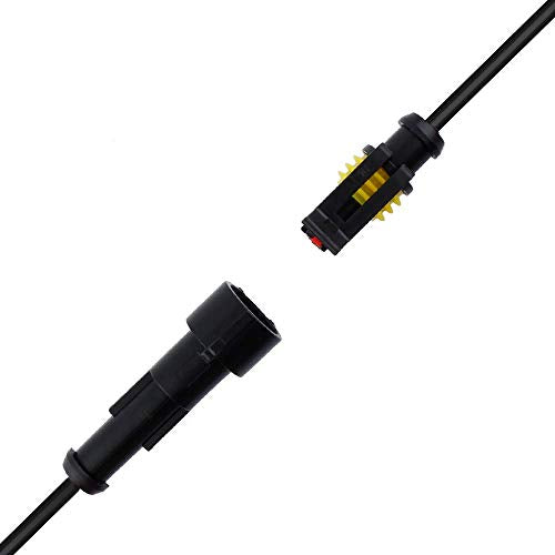 MUYI 1Pin Way 18AWG Waterproof Electrical Connector Wire Connectors-5 Kit - style: 1pin (5sets)