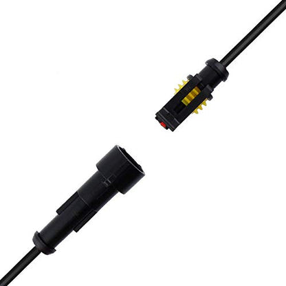 MUYI 1Pin Way 18AWG Waterproof Electrical Connector Wire Connectors-5 Kit - style: 1pin (5sets)