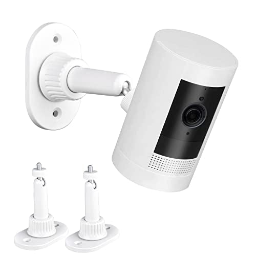 2Pack Adhesive Wall Mount Compatible with Ring Outdoor Cam (Stick Up Cam) and Outdoor Cam Plus and Indoor Cam (1st Gen) Camera,360 Degree Adjustable Mounting Bracket for Surveillance Camera