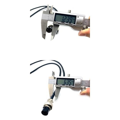 GX16 5 Pin Cable Double Female Head Aviation Cordset, GX16 5 Pin Panel Mount Circular Metal Aviation Connector Adapter Female to Female 20AWG（0.5Meter） - size: 1.64ft