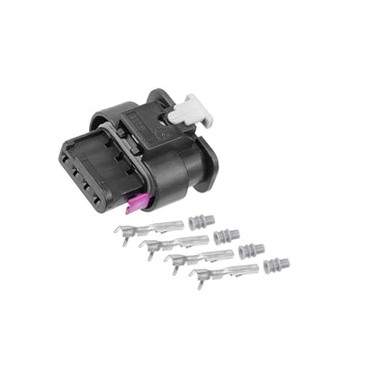 1 Set No.4F0973704 4 Way Map Sensor Connector Adapter Plug Clip Kit Replacement for VW for Audi Auto Accessories