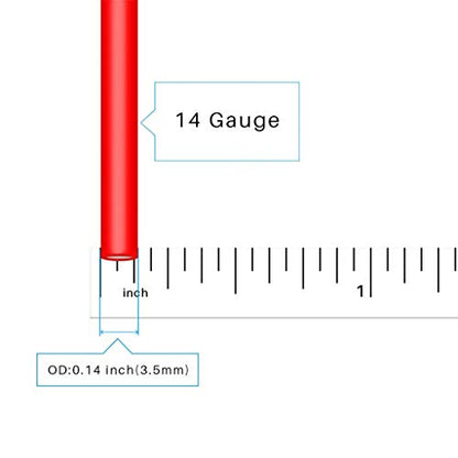 BNTECHGO 14 Gauge Silicone Wire Black 25ft Stranded Tinned Copper Wire - color: Black, size: silicone wire 25ft