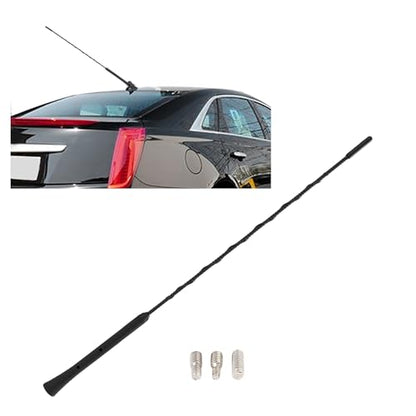 X AUTOHAUX 16" Universal Car Antenna Radio AM FM Antenna Aerial Flexible Antenna 40.5cm Radio Antenna Booster Signal Roof Mast Replacement Black - size: 16"