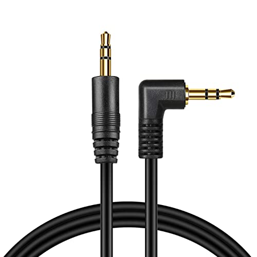 TNP 3.5mm Right Angle Audio Cable, 15 Feet Male-to-Male Aux Headphone Cord - size: 15 Feet