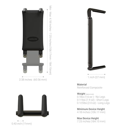 ARKON Mounts Adhesive Phone and Tablet Car and Truck Mount | Universal Phone Holder | Adhesive or Drill Mount | Compatible with iPhone, Galaxy, Note, Pixel, and more