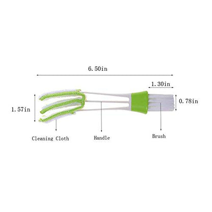Mini Duster for Car Air Vent, Set of 3 Automotive Air Conditioner Cleaner and Brush, Dust Collector Cleaning Cloth Tool for Keyboard Window Leaves Blinds Shutter Glasses Fan