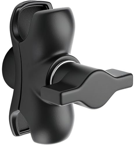 Metal Double Socket Arm Compatible RAM Mount Arm, 1" Double Ball Adapter, 360° Rotation, Extension Rod for Phone Holder, for Bike, Motorcycle, Truck. (Short) - size: Short