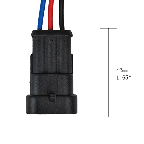 MUYI 5 Kit 3Pin Way Electrical Connectors 18AWG Waterproof Wire Connectors - style: 3pin (5sets)