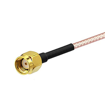 Bingfu WiFi Antenna Extension Cable (2-Pack) RP-SMA Male to RP-SMA Female Bulkhead Mount RG316 Cale 1m 3 feet for WiFi Router Security IP Camera Wireless Mini PCI Express PCIE Network Card Adapter - color: 39 inch / 1m
