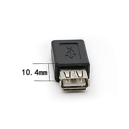 3 Pack USB 2.0 A Female to USB Micro Female Adapter Converter