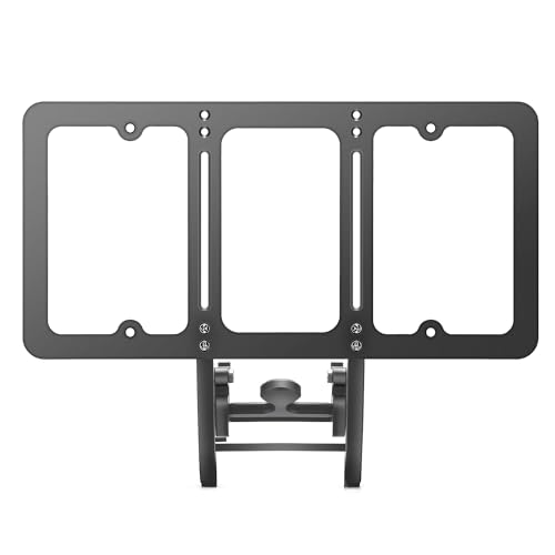 No Drill Front License Plate Holder for Tesla Model Y (2020-2024), Height-Adjustable & USA Patent-Made Front License Plate Bracket Mounting Kit with Anti Theft Features - size: 2020-2024 Model Y