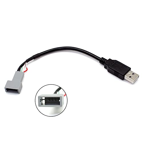 Aftermarket Android Car Radio Stereo 4 Pin Original USB Cable Adapter Cord USB to Female Plug Connector Compatible for KIA Hyundai Tucson Elantra Mistra - style: USB to Female Adapter