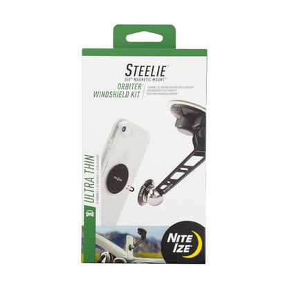 Nite Ize Steelie Windshield Kit - Magnetic Cell Phone Holder for Car Accessories - Sturdy Car Windshield Mount for Cell Phones - Orbiter - style: Orbiter