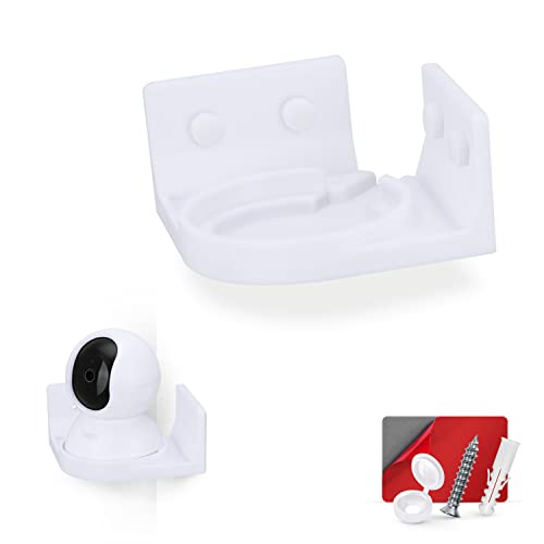 Corner Wall Mount Holder For Tapo Pan/Tilt (C200 & C210) Smart Security Camera, Custom Designed Bracket, Reduce Blind Spots & Clutter, Easy to Install, Adhesive & Screw In (White) - color: Corner Mount
