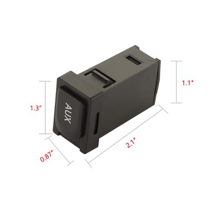 86190-02010 Aux Port Input Auxiliary Jack Adapter Compatible with Toyota 09-13 Corolla 07-14 Tundra 09-12 Tacoma 09-11 RAV4 10-11 Highlander 08-10 Avalon 08-14 Sequoia