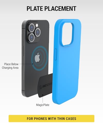 Scosche MAGRKI MagicMount Replacement Metal Plate Kit, Universal Metal Plates (Not Magnets) Required for Magnetic Phone Holders for Car, Compatible with Most Phones and Cases, Black - size: 3 Plates, style: Original