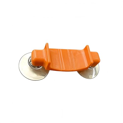Suction Cup Mount Holder Compatible with Garmin GLO 2 GPS Receiver, Dashboard Windshield Mount Bracket, Stable Car Navigation Holder with Strong Grip (Orange) - color: Orange