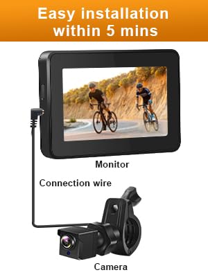 Ebike Rear View Camera with Night Vision & 110° Wide Angle