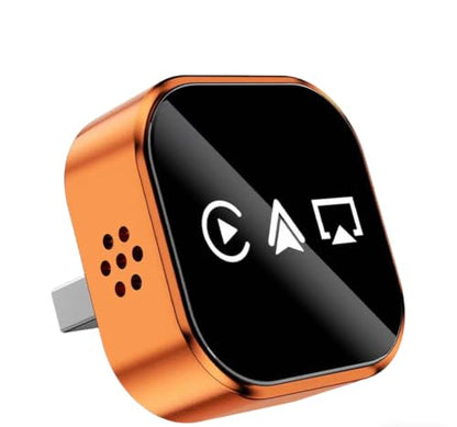 4‑in‑1 Wireless CarPlay Adapter, Convert Factory Wired CarPlay to Wireless CarPlay, Supports AirPlay & Android Screen Mirroring, Plug‑and‑Play, for Cars with Original Wired CarPlay - size: For Android