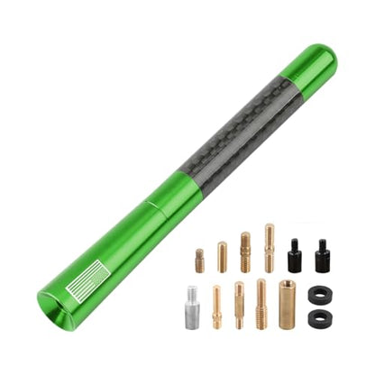 BESULEN 4.7 Inch Car Short Antenna, American Flag Design, Green - color: Green, size: 4.7 Inch