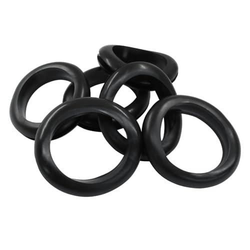 6 Pcs Rubber Grommet, 1-9/16" ID 1-3/4" Hole, Black - color: Black, size: 40mm (1-9/16 inch)-6pcs