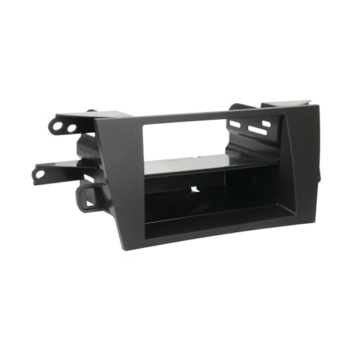 Scosche TA2105B Double or Single DIN with Pocket Radio Install Dash Kit Compatible with Select 2010-2015 Toyota Prius - Aftermarket Car Stereo Installation Kit - See Fit Guide Image for compatibility