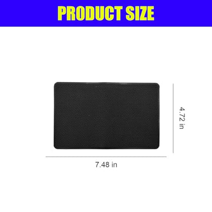 Car Dashboard Anti-Slip Silicone Pad, 7.5''x4.7'' Sticky Adhesive Mat - size: 7.48'' x 4.72''