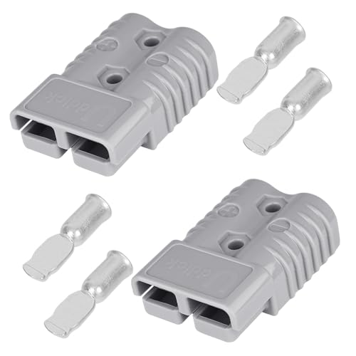 175A Battery Quick Disconnect Connecteur, 600V Wire Harness Connector Plug for Cars, Trailers, Motors, and Electronics Maintenance(2PCS Grey 4AWG) - size: 2PC 4AWG