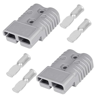 175A Battery Quick Disconnect Connecteur, 600V Wire Harness Connector Plug for Cars, Trailers, Motors, and Electronics Maintenance(2PCS Grey 4AWG) - size: 2PC 4AWG