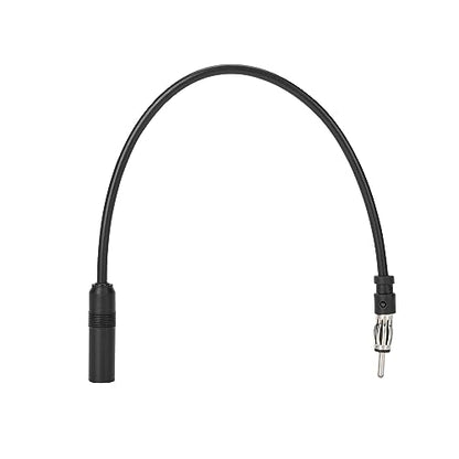 Universal DIN Male to Female car Audio Modified DVD Navigation CD Player Radio Antenna Extension Cable Conversion Cable（12 inch） - color: FM DIN male to female