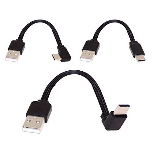 chenyang 3 Pack USB-C Cable Set, USB 2.0 Type A Male to USB C Male, 4 Wires, 5V 2A, 13cm - style: 3 PACK USB 2.0 Type A Male to USB C Male
