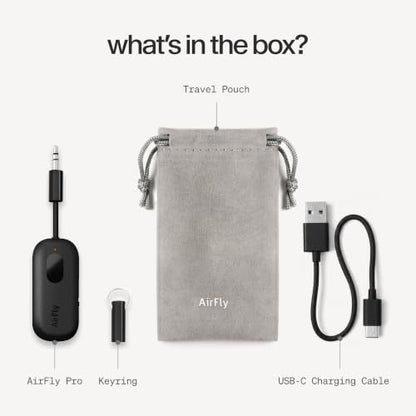 Twelve South AirFly Pro, Bluetooth Wireless Audio Transmitter, Black - color: Black, style: AirFly Pro