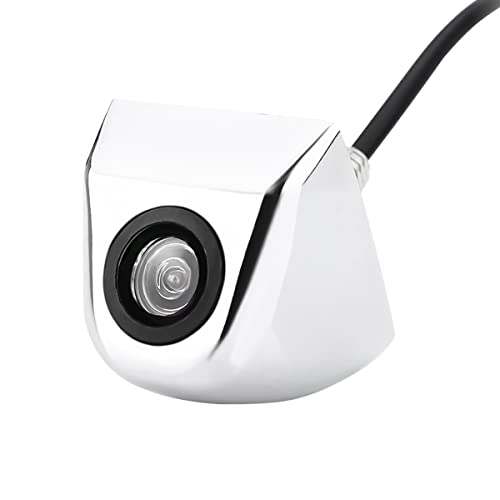 Backup Camera for Car, Waterproof Rear View Camera with Moveable Guideline, HD 960x720 Image Super Night Vision Car Backup Camera, 4 Layer Glass Lens 155 Degree Wide View Angle (Chrome) - color: Chrome