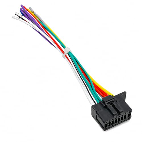 SCREENTRONICS Car Stereo Wire Harness Compatible Replacement for Pioneer MVH-291BT MVH-S21BT MVH-S301BT MVH-S310BT MVH-S320BT MVH-X390BT FH-S520BT FH-X70BT FH-X720BT FH-X830BHS DXT-X4869BT Radio