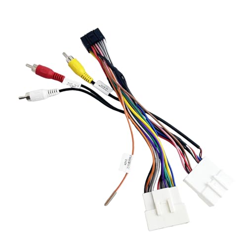 16Pin ISO Aftermarket Radio Harness Adapter for Subaru Forester 2008-2011 with Audio Input SWC, 16Pin Android Car Stereo Wiring Harness with Subwoofer Input for Forester