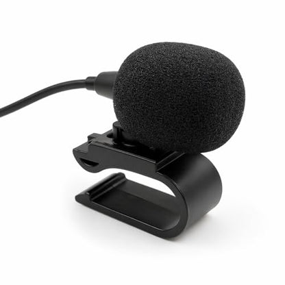 2.5mm Microphone Compatible Replacement for Pioneer DMH-series DMH-160BT DMH-1770NEX DMH-241EX DMH-WT8600NEX Car Stereo Receiver Clip-On External Dash Mic for Hands-Free Calls Voice Control 9FT Cable