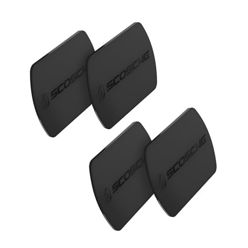 Scosche MPLT54T-4PKBP0 MagicMount Replacement Plate Kit for Magnetic Car Phone Mount Holder, Metal Plates w/Extra Strength Hold for Smartphone, Tablet, Magnet Cell Phone Stand & Phone Case, Pack of 4 - size: 4 Plates, style: Heavy Duty