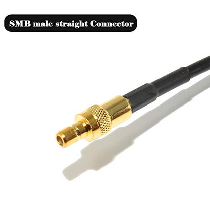Anina 23 Feet XM Antenna Extension Cable for Satellite Sirius XM Radio-Right Angle SMB Male to SMB Female Radio Stereo Receiver Tuner - size: 23 FT Right Angle