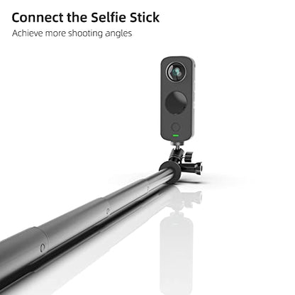 Aluminum 360 Degree Rotation Camera Mount, 1/4 Screw Adjustable Adapter Mount, Compatible with GoPro Hero 12/11/10/9/8/7, DJI, Sony, Xiaomi yi and Other Action Cameras - color: 1/4 Screw Adjustable Adapter Mount