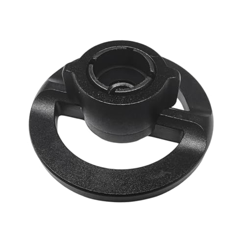 2 Set of 17mm Ball Head Adapters Nut for Vehicle Phone Mount Brackets Windshield Suction Cup Stand Aluminum Screw Nut Cap Pad Car Phone Holder Accessories - color: Black
