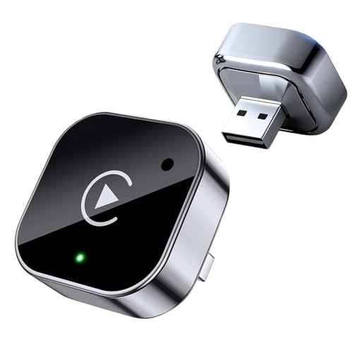 2026 Upgraded Wireless CarPlay Adapter for iPhone＆Android, Mini Wired to Wireless Adapter for CarPlay ＆Android Auto, Plug and Play, Stable Connection & No Latency