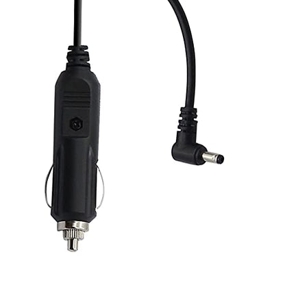 QIANRENON 12V-24V 2A DC 3.5mm x 1.35mm Car Charger Cable Cigarette Lighter to 90 Degree DC Car Charger Auto Power Supply Cable,2m(6.6ft)