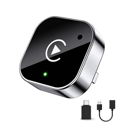 2026 Wireless CarPlay Adapter for iPhone and Android Auto Mini Wired - color: Black